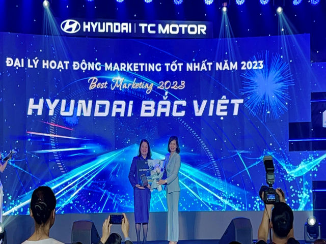 Hyundai Bắc Việt vinh dự nhận giải thưởng “ĐẠI LÝ HOẠT ĐỘNG MARKETING TỐT NHẤT 2023”