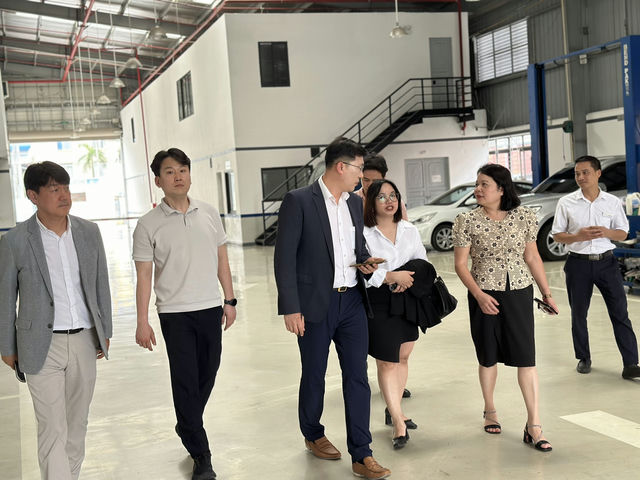 Đoàn lãnh đạo HMC và HTCV thăm và làm việc tại Hyundai Bắc Việt ngày 22/04/2024
