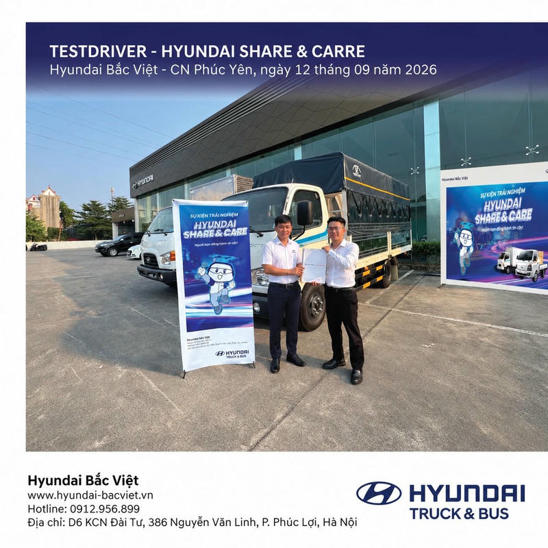 HYUNDAI SHARE & CARE – THÀNH CÔNG RỰC RỠ TẠI HYUNDAI BẮC VIỆT – CHI NHÁNH PHÚC YÊN!